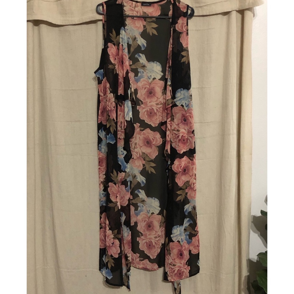Chiffon Floral Vest